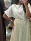 COTTON DRESS RUFFLES