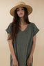 SHORT SLEEVES V TEE DRESS