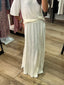 Jupe en satin maxi élastique
