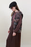 LONG SLEEVES SATIN DRESS