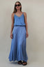 NO SLIT SATIN SKIRT
