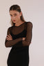PLAIN MESH DRESS