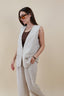 NO SLEEVES LINEN BLAZER
