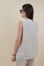 NO SLEEVES LINEN BLAZER