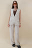 NO SLEEVES LINEN BLAZER