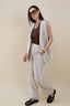 NO SLEEVES LINEN BLAZER
