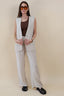 NO SLEEVES LINEN BLAZER