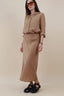 STRAIGHT LINEN SKIRT