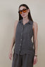 NO SLEEVES LINEN TOP