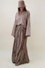 LEOPARD MAXI SATIN SKIRT