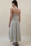 STRIPED STREPLESS DRESS