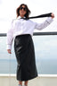 FAUX LEATHER SKIRT