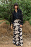 PRINT COW JERSEY SKIRT