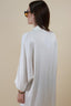 SATIN BUTTON DRESS