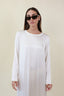 LONG SLEEVES SATIN DRESS