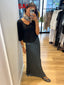 SATIN SKIRT WITH ROPE