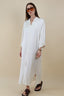 SATIN BUTTON DRESS