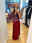 SATIN SKIRT WITH ROPE