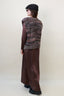 LONG SLEEVES SATIN DRESS