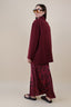 ANIMAL PRINT SATIN SKIRT