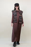 LONG SLEEVES SATIN DRESS