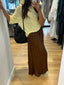 SATIN SKIRT WITH ROPE