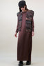 LONG SLEEVES SATIN DRESS