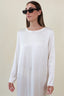LONG SLEEVES SATIN DRESS