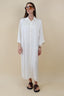 SATIN BUTTON DRESS