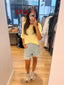 Frange Denim Shorts