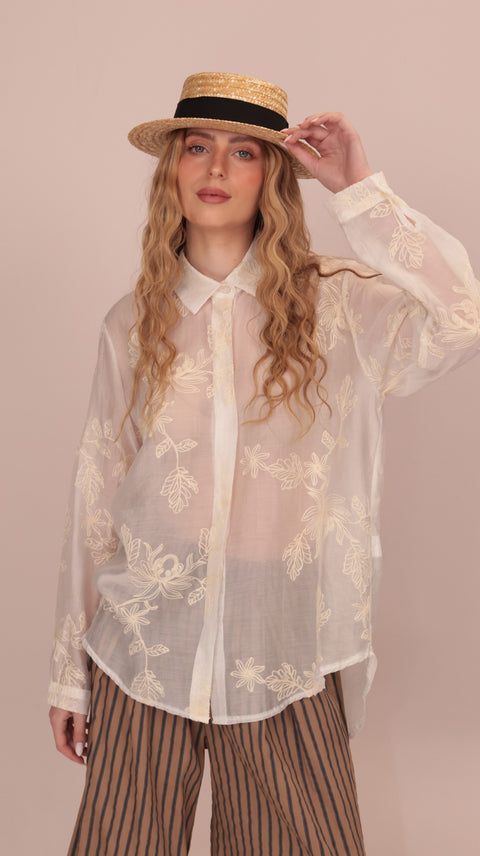 EMBROIDERED LIGHT SHIRT
