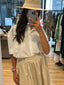 COTTON SKIRT WITH BUTTON