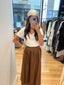 COTTON SKIRT WITH BUTTON