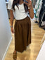 COTTON SKIRT WITH BUTTON