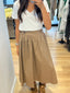 COTTON SKIRT WITH BUTTON