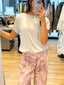 SATIN PRINTED PANTS
