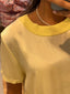 ROUND DETAIL SATIN TOP