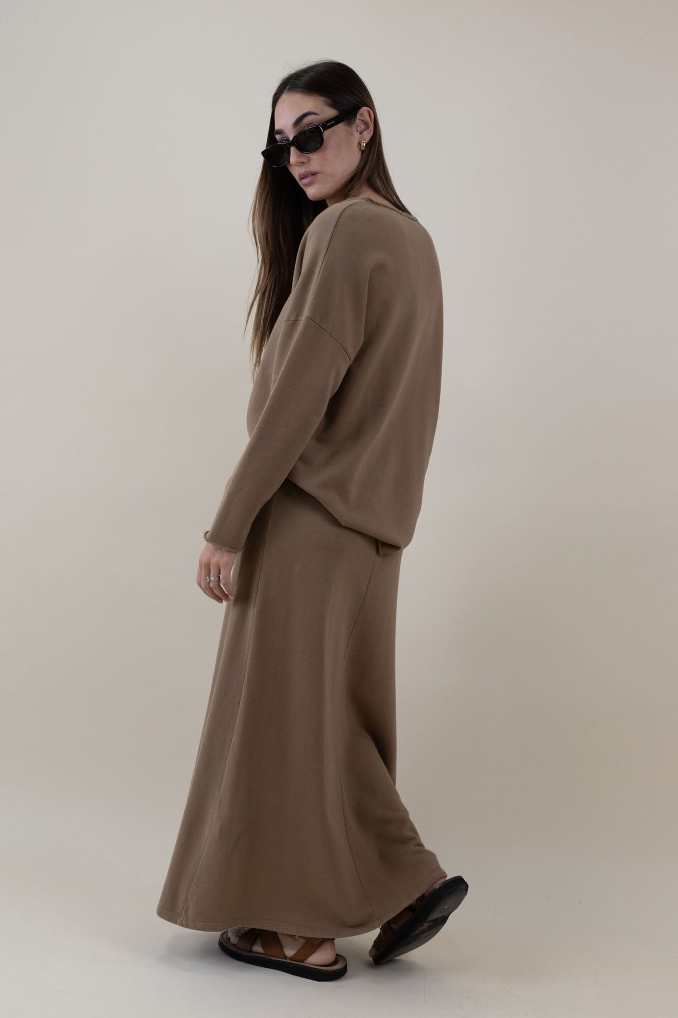 MASU(エムエーエスユー)のSWEAT LONG SKIRT BLACKの通販