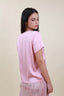 ROUND NECK SATIN TOP
