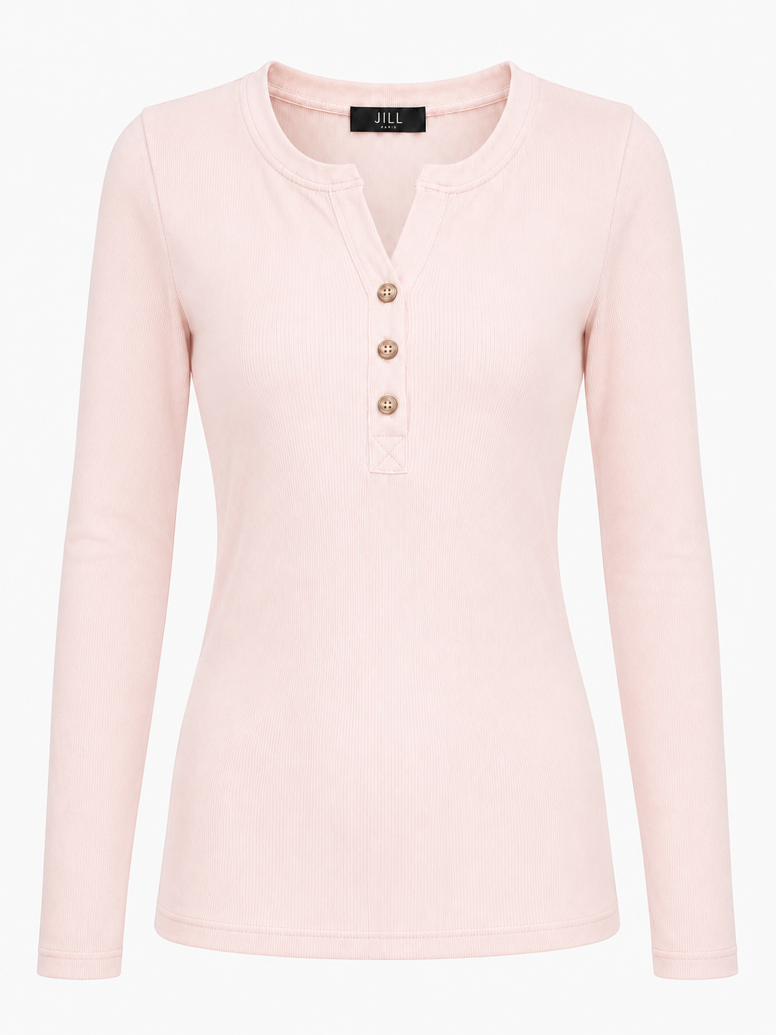 BUTTONS NECK LONG TOP