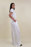 ROUND NECK SATIN TOP