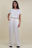 ROUND NECK SATIN TOP