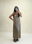 DETAILED SATIN DRESS