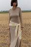 MIX MATERIAL DRESS