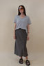 STRAIGHT LINEN SKIRT