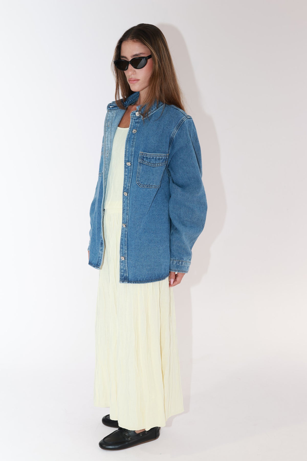 CHEMISE DROITE EN JEAN