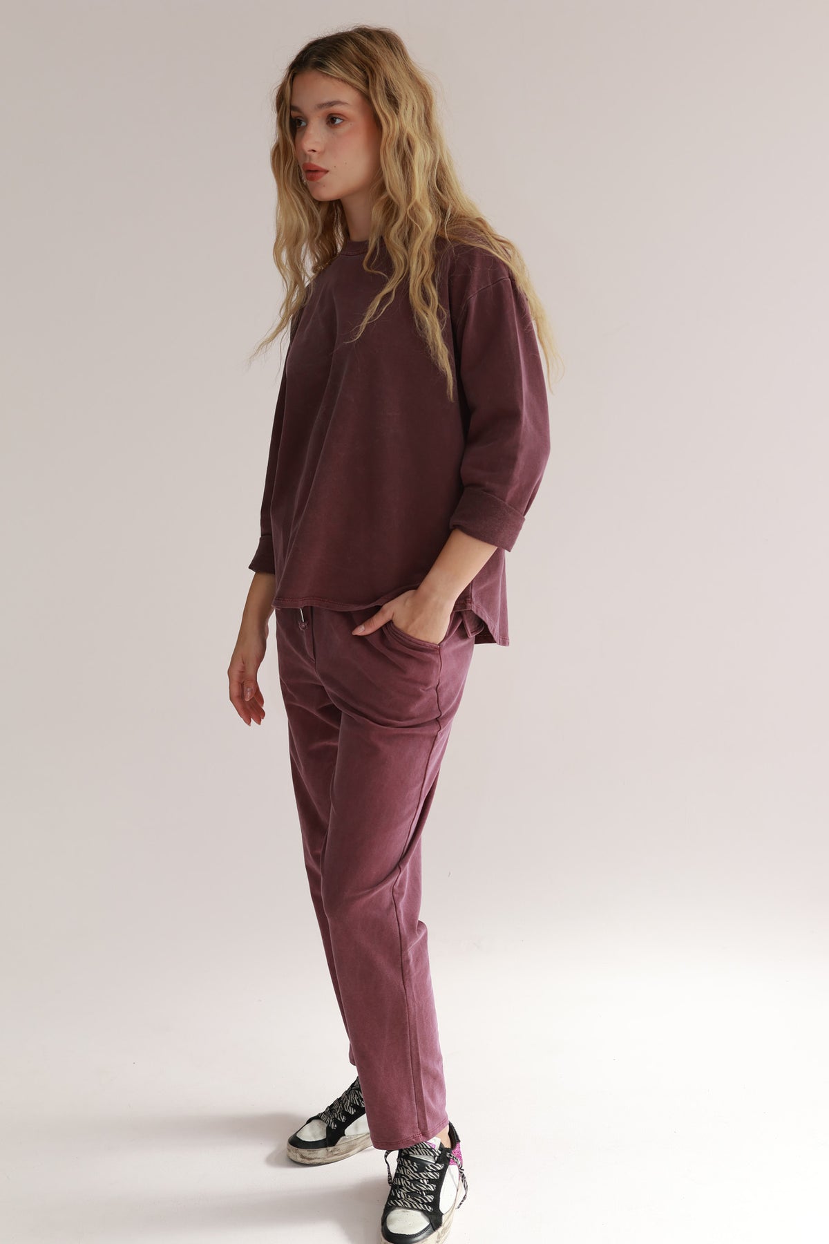 LONG WASHED PANTS
