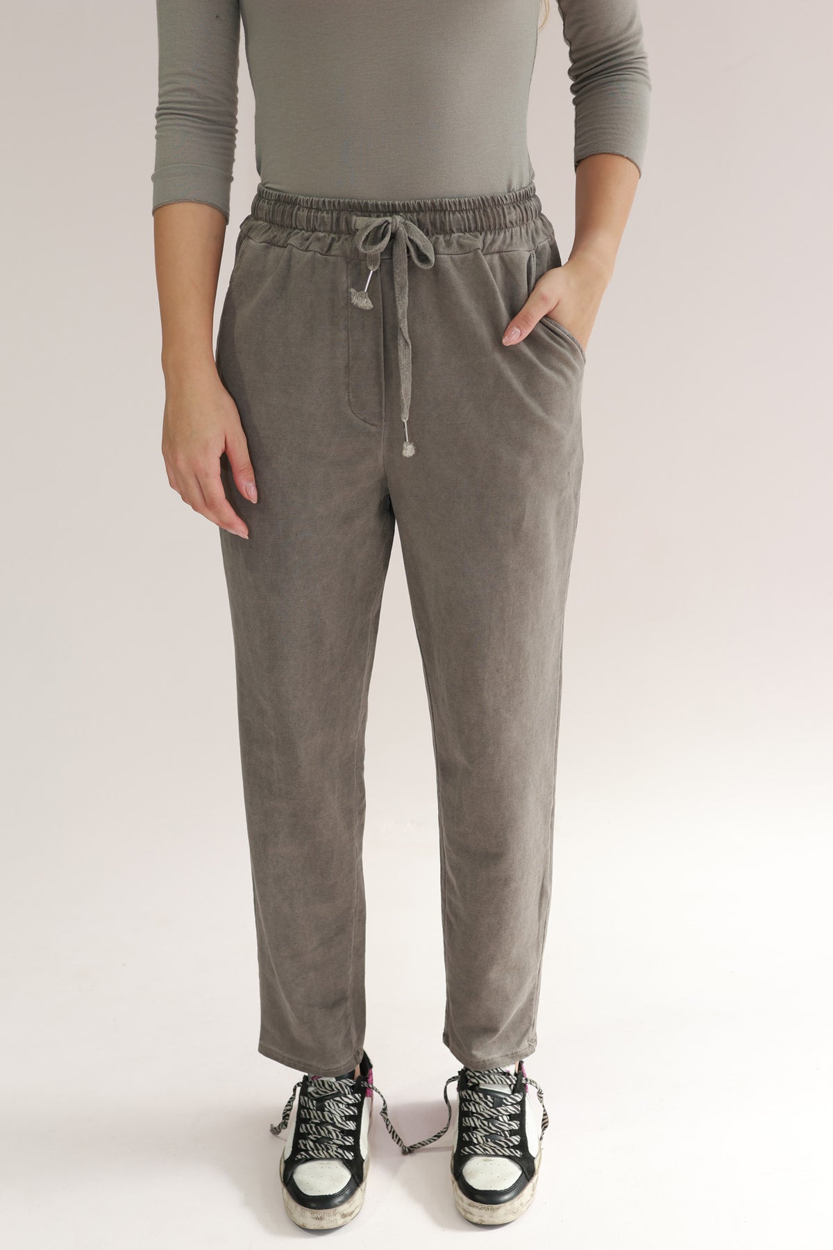 LONG WASHED PANTS