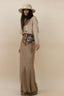 LONG SLEEVES SATIN TOP