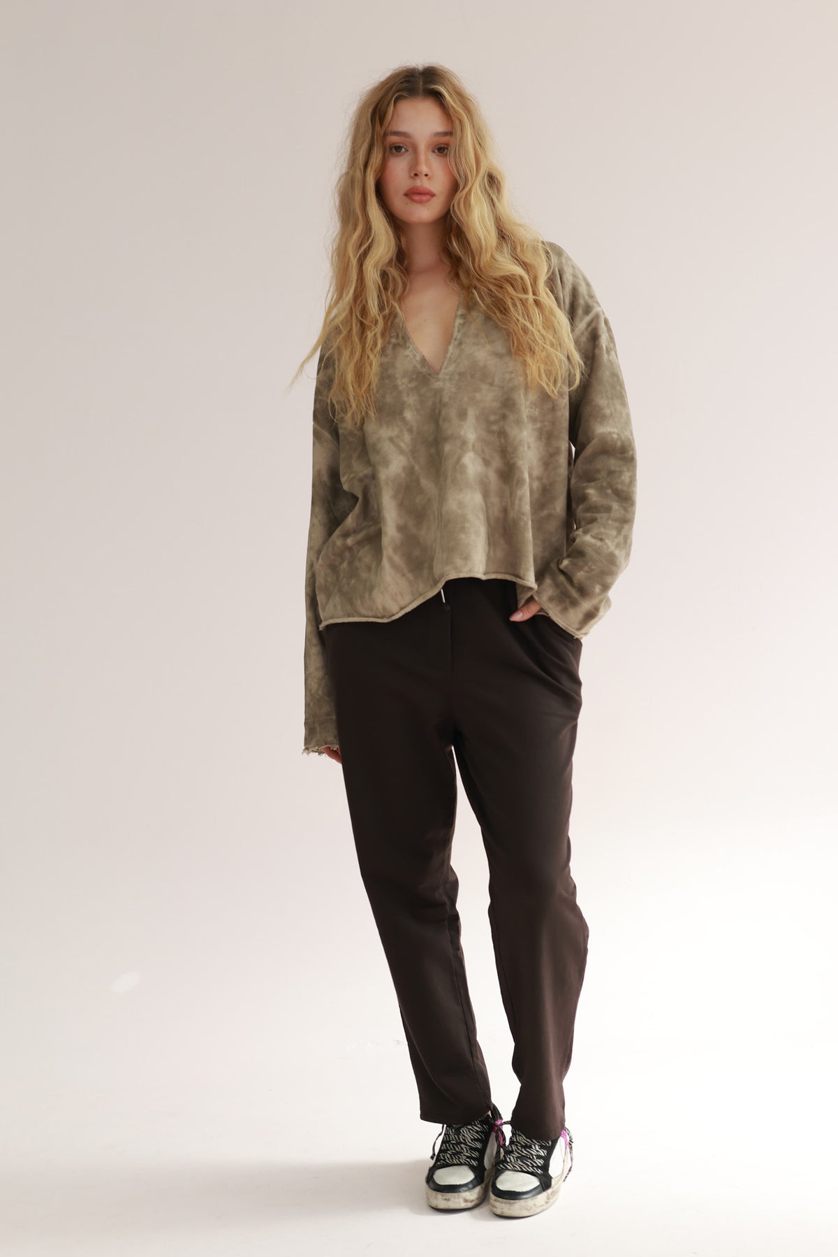 LONG WASHED PANTS